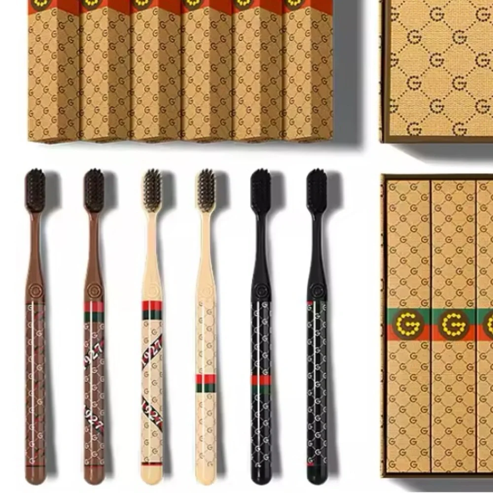 Bougie Fashion Toothbrush - Black, Brown, Cream - Picture 2 of 5